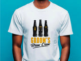 Brew Groom Crew T-Shirt – Stag Party Beer Shirt – Funny Bachelor Party Tee