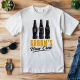 Brew Groom Crew T-Shirt – Stag Party Beer Shirt – Funny Bachelor Party Tee