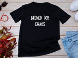 Brewed for Chaos T-Shirt – Funny Wedding Party Shirt – Bachelor Bachelorette Party Tee – Beer Theme Wedding Outfit