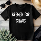 Brewed for Chaos T-Shirt – Funny Wedding Party Shirt – Bachelor Bachelorette Party Tee – Beer Theme Wedding Outfit