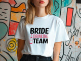 Bride Drinking Team Shirt – Bachelorette Party Tee – Rosé All Day T-Shirt – Bridal Shower Outfit – Bridesmaid Matching Shirt