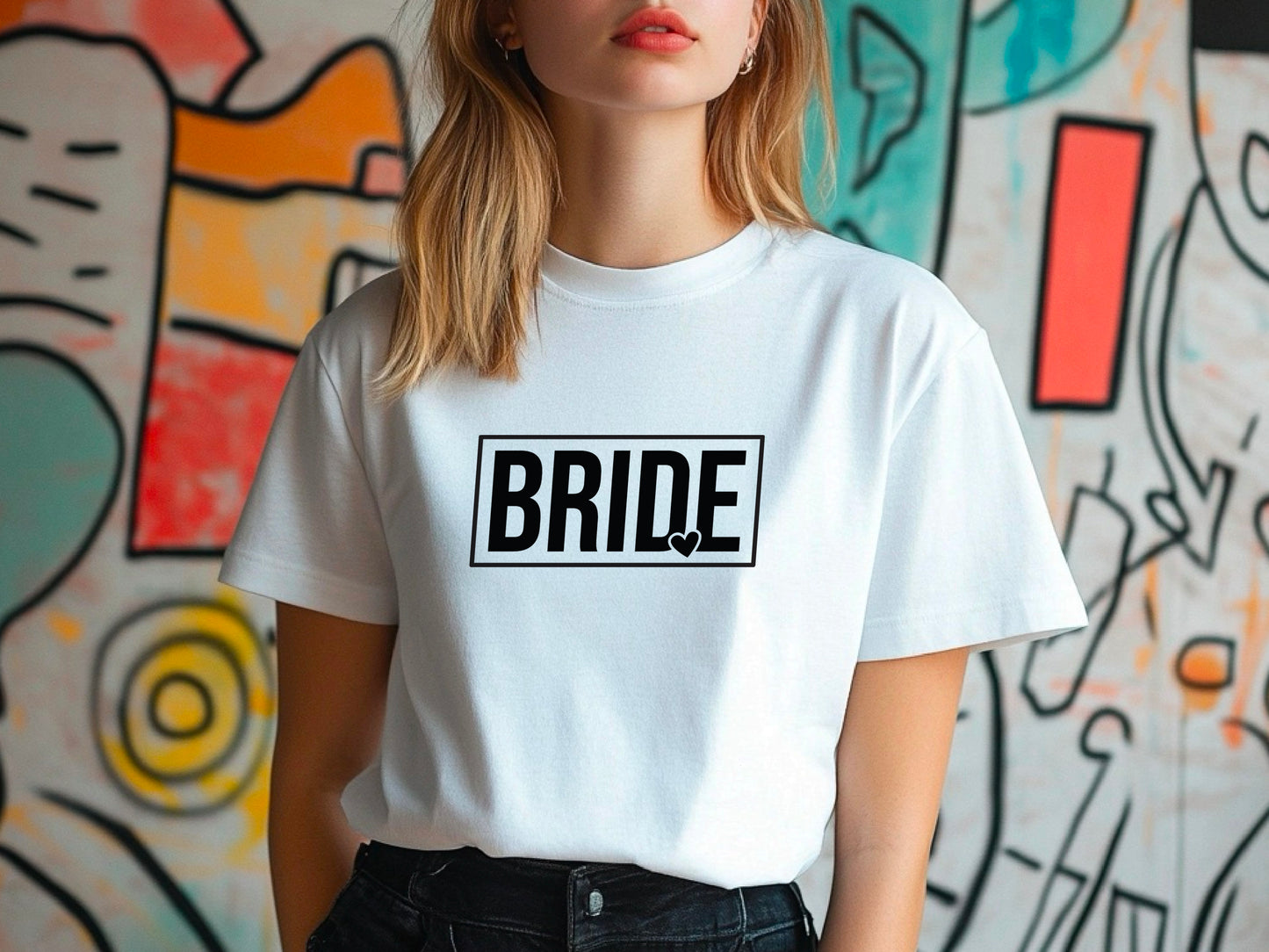 Bride Shirt with Heart – Wedding T-Shirt – Bride to Be Tee – Bachelorette Party Shirt – Bridal Shower Gift – Future Mrs Shirt