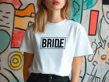 Bride Shirt with Heart – Wedding T-Shirt – Bride to Be Tee – Bachelorette Party Shirt – Bridal Shower Gift – Future Mrs Shirt