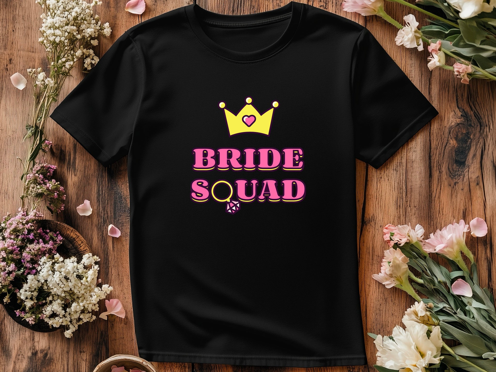 Bride Squad Shirt – Bachelorette Party T-Shirt – Bridesmaid Matching Tee – Bridal Shower Outfit – Team Bride Wedding Shirt