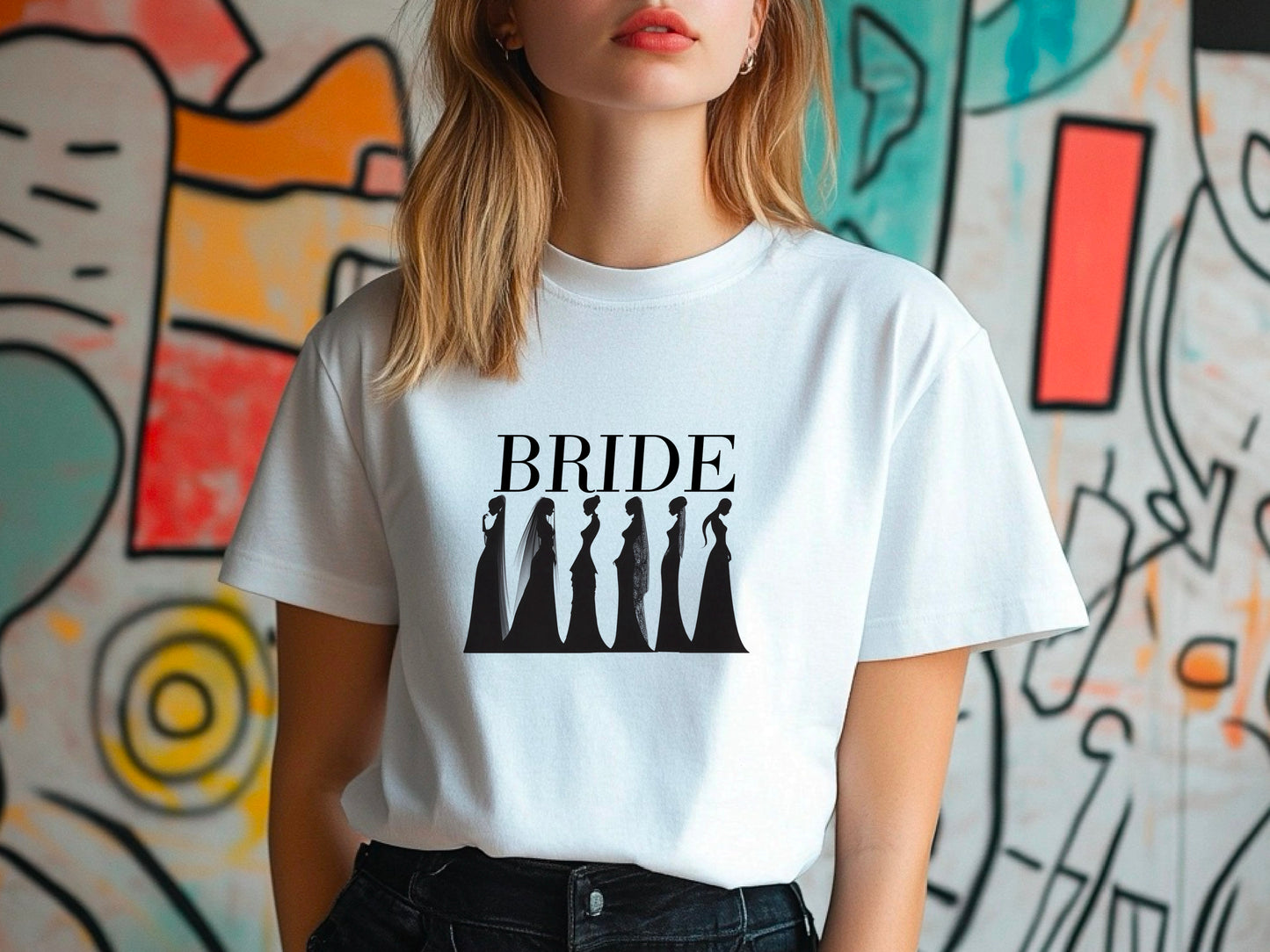 Bride Fashion T-Shirt – Wedding Day Tee – Stylish Bride Shirt – Bridal Shower Gift – Engagement Outfit – Bachelorette Top