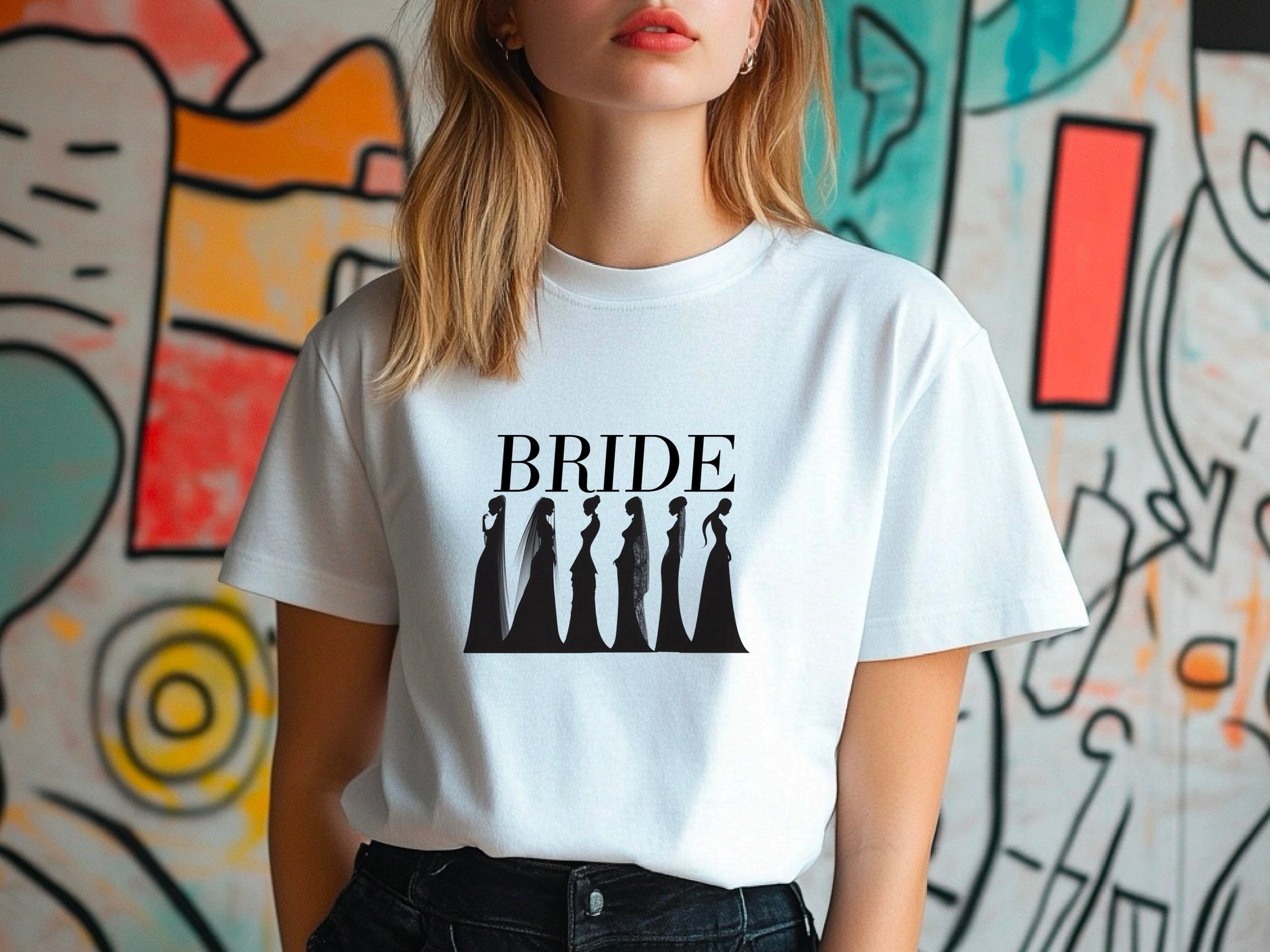 Bride Fashion T-Shirt – Wedding Day Tee – Stylish Bride Shirt – Bridal Shower Gift – Engagement Outfit – Bachelorette Top