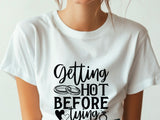Bride Getting Hot Before Tying the Knot T-Shirt – Funny Bachelorette Party Tee – Bride Workout Shirt – Wedding Gym Outfit