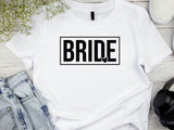 Bride Shirt with Heart – Wedding T-Shirt – Bride to Be Tee – Bachelorette Party Shirt – Bridal Shower Gift – Future Mrs Shirt