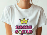 Bride Squad Shirt – Bachelorette Party T-Shirt – Bridesmaid Matching Tee – Bridal Shower Outfit – Team Bride Wedding Shirt