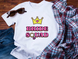 Bride Squad Shirt – Bachelorette Party T-Shirt – Bridesmaid Matching Tee – Bridal Shower Outfit – Team Bride Wedding Shirt