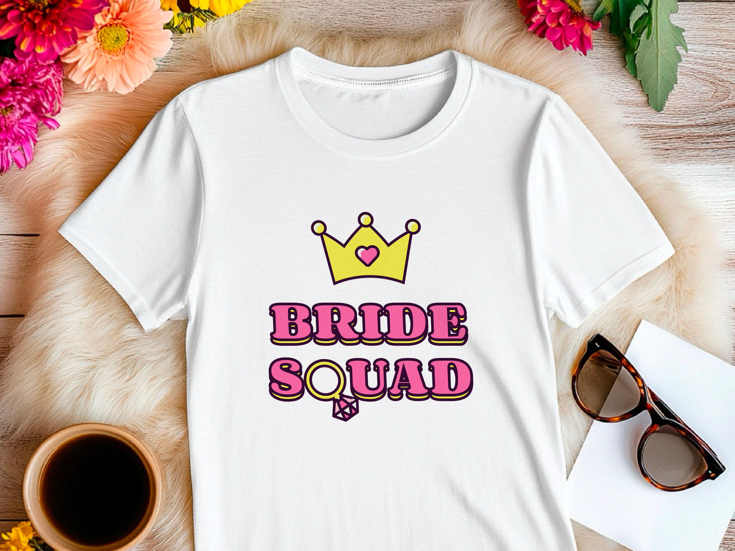 Bride Squad Shirt – Bachelorette Party T-Shirt – Bridesmaid Matching Tee – Bridal Shower Outfit – Team Bride Wedding Shirt