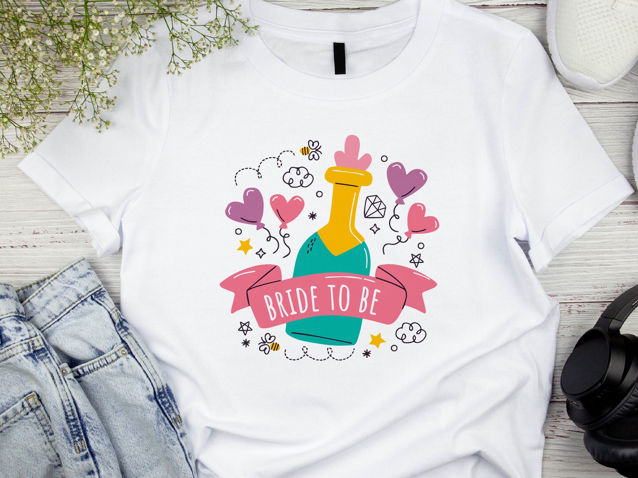 Bride to Be Shirt – Wedding T-Shirt – Bachelorette Party Tee – Engagement Gift – Bridal Shower Outfit – Future Mrs T-Shirt