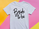 Bride to Be Shirt with Handwriting Font – Wedding T-Shirt – Bachelorette Party Tee – Bridal Shower Gift – Future Mrs Engagement Shirt