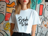 Bride to Be Shirt with Handwriting Font – Wedding T-Shirt – Bachelorette Party Tee – Bridal Shower Gift – Future Mrs Engagement Shirt