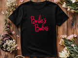 Bride’s Babes Shirt – Bridesmaid Wedding T-Shirt – Bachelorette Party Matching Tee – Bridal Party Gift – Team Bride Shirt