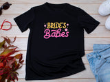Bride’s Babes Pink Shirt – Bridesmaid T-Shirt – Bachelorette Party Matching Tee – Bridal Shower Outfit – Team Bride Shirt