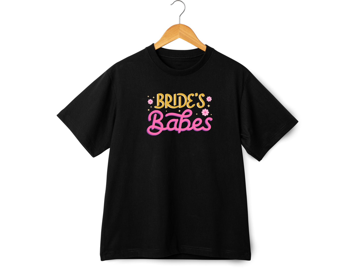 Bride’s Babes Pink Shirt – Bridesmaid T-Shirt – Bachelorette Party Matching Tee – Bridal Shower Outfit – Team Bride Shirt