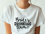 Bride’s Drinking Team Shirt – Bachelorette Party T-Shirt – Bridal Party Matching Tee – Team Bride Outfit – Wedding Squad Shirt