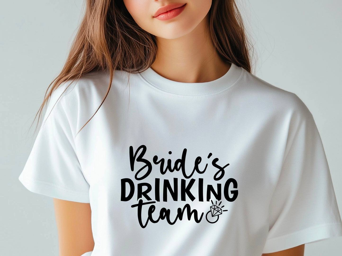 Bride’s Drinking Team Shirt – Bachelorette Party T-Shirt – Bridal Party Matching Tee – Team Bride Outfit – Wedding Squad Shirt