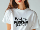 Bride’s Drinking Team Shirt – Bachelorette Party T-Shirt – Bridal Party Matching Tee – Team Bride Outfit – Wedding Squad Shirt