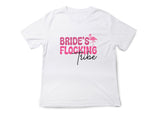 Bride’s Flocking Vibe Flamingo Shirt – Funny Bachelorette Party Tee – Team Bride Wedding Shirt