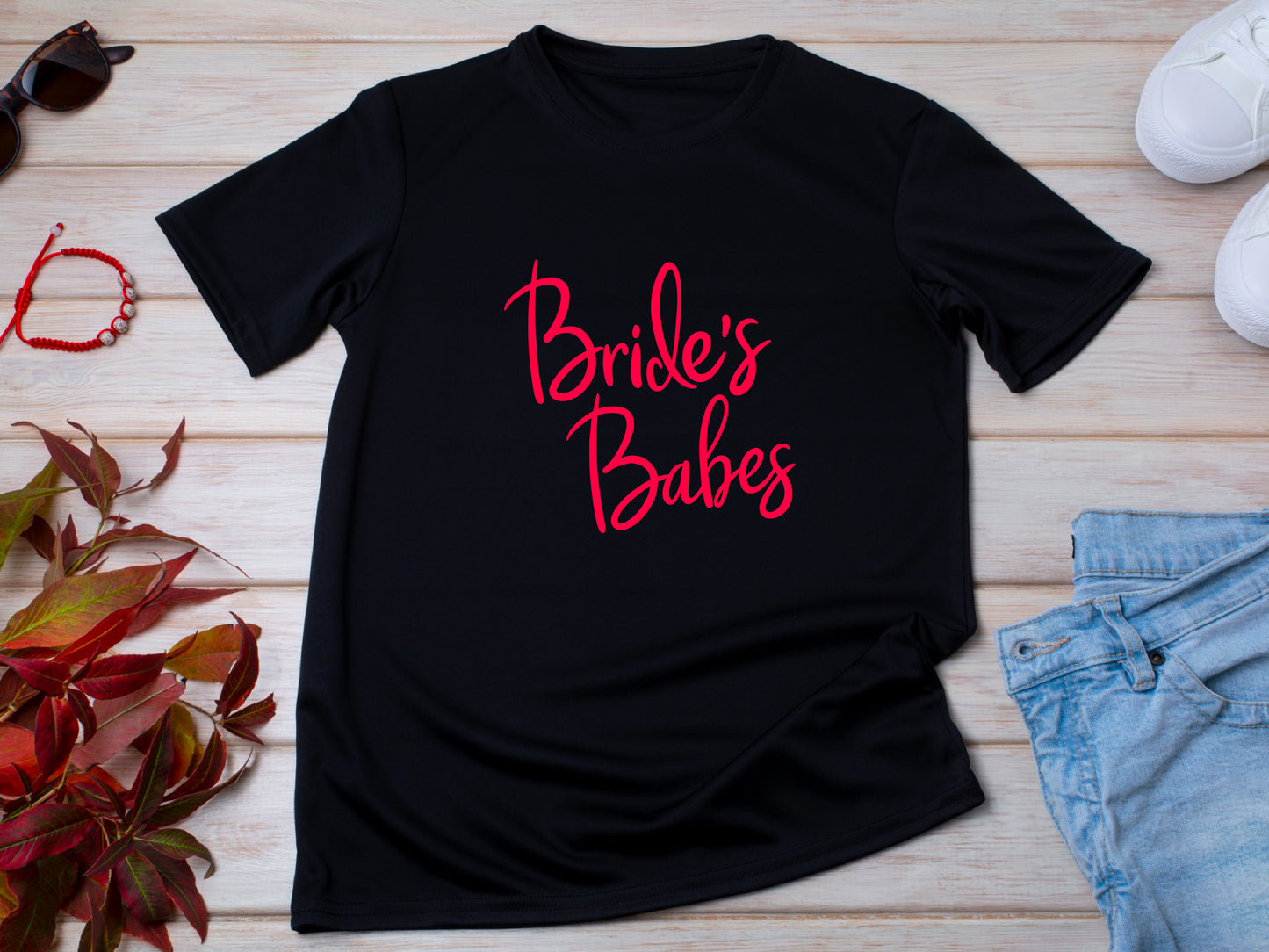 Bride’s Babes Shirt – Bridesmaid Wedding T-Shirt – Bachelorette Party Matching Tee – Bridal Party Gift – Team Bride Shirt