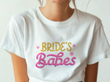 Bride’s Babes Pink Shirt – Bridesmaid T-Shirt – Bachelorette Party Matching Tee – Bridal Shower Outfit – Team Bride Shirt