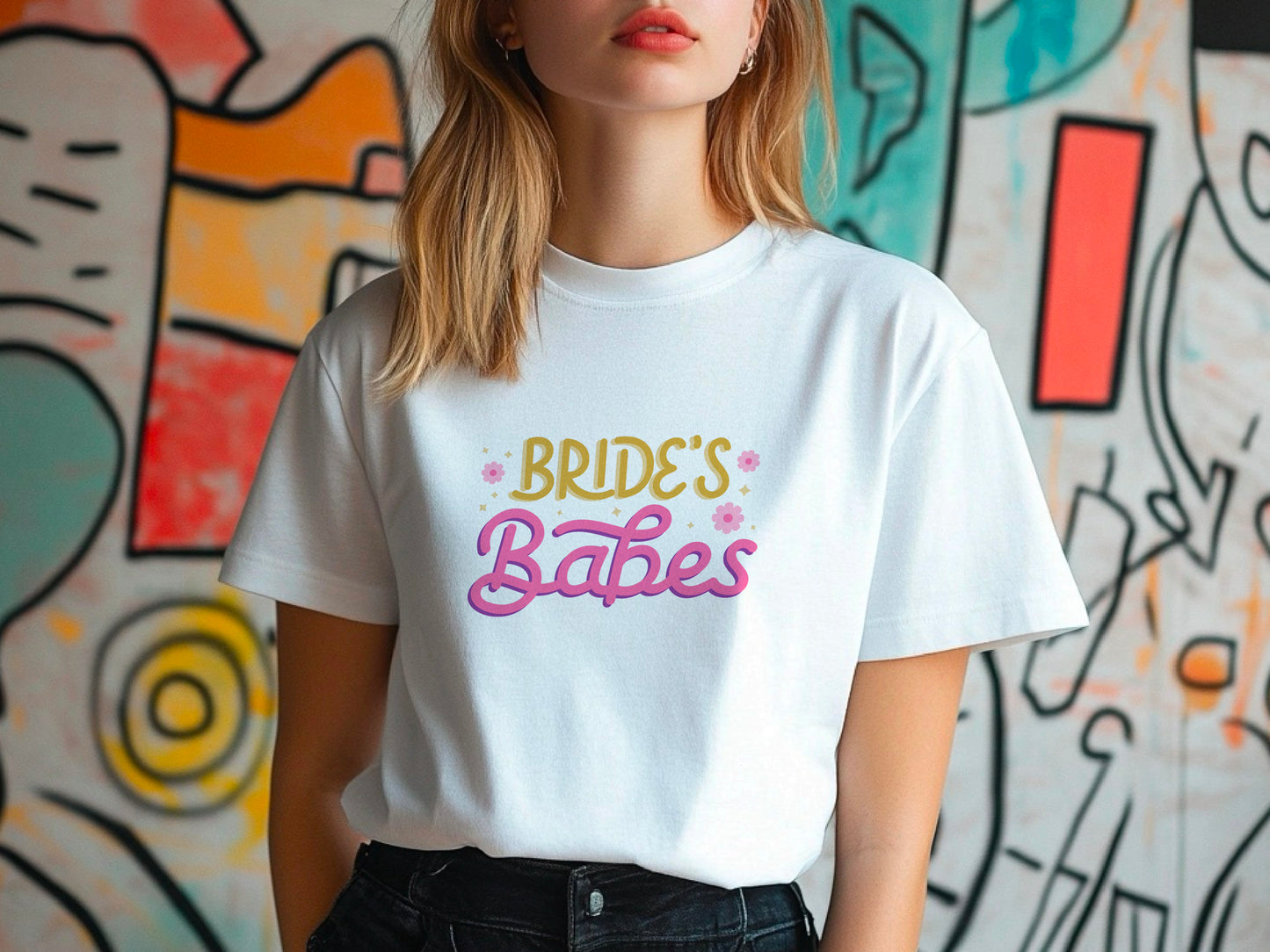 Bride’s Babes Pink Shirt – Bridesmaid T-Shirt – Bachelorette Party Matching Tee – Bridal Shower Outfit – Team Bride Shirt