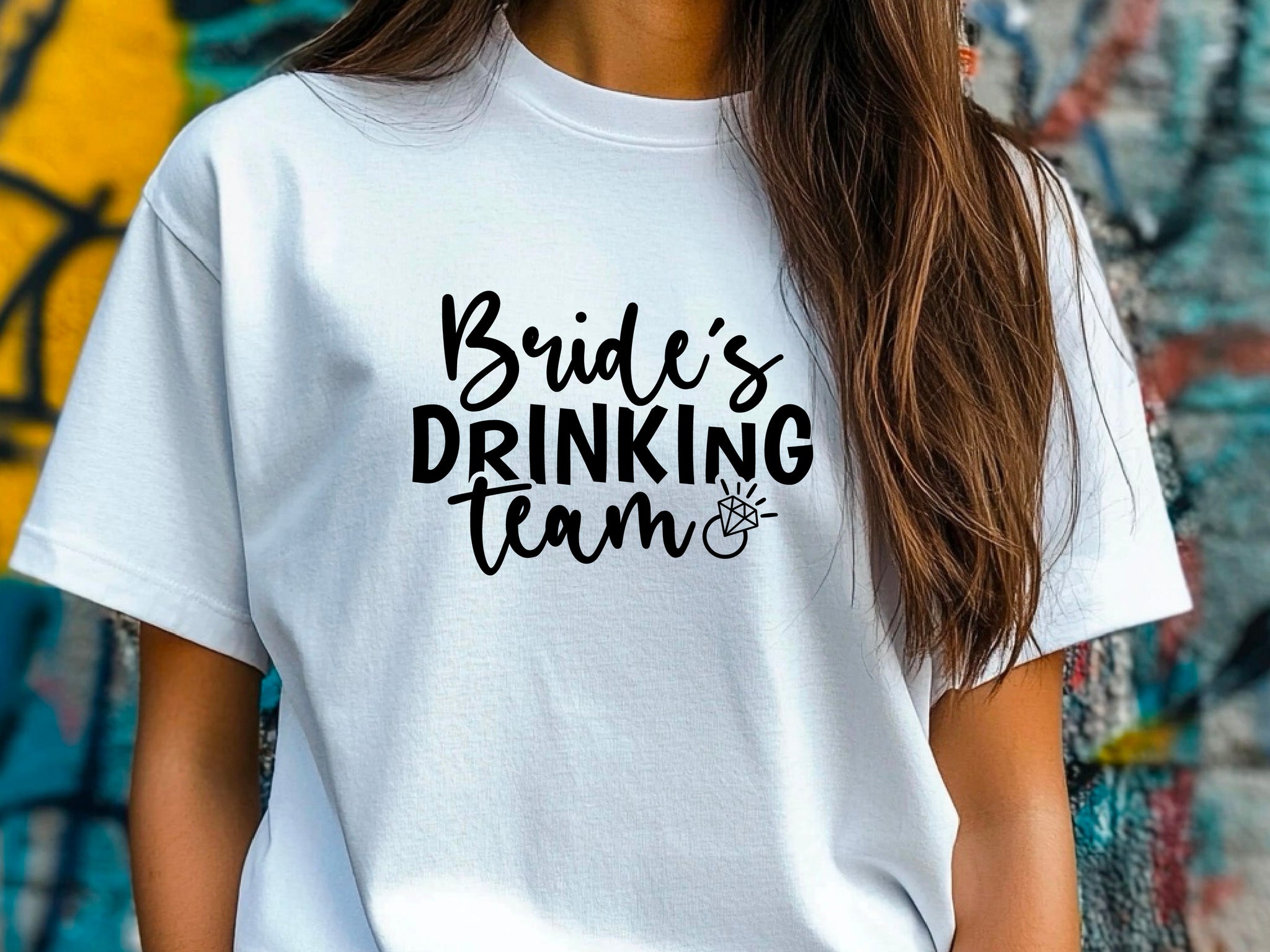 Bride’s Drinking Team Shirt – Bachelorette Party T-Shirt – Bridal Party Matching Tee – Team Bride Outfit – Wedding Squad Shirt