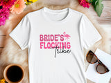 Bride’s Flocking Vibe Flamingo Shirt – Funny Bachelorette Party Tee – Team Bride Wedding Shirt