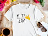 Team Bride Shirt with Crown – Bridesmaid Wedding Party T-Shirt – Matching Bachelorette Tee – Bride Squad Gift – Bridal Party Outfit