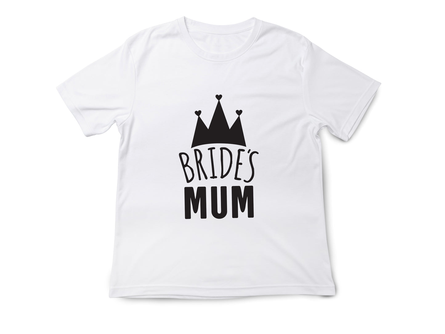 Bride’s Mum Wedding Shirt – Mother of the Bride T-Shirt – Heart and Crown Design – Bridal Party Tee – Mum of the Bride Gift