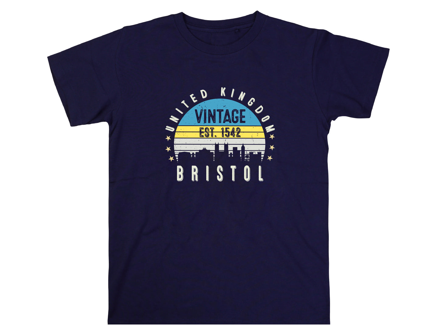 Bristol Est. 1542 T-Shirt – Vintage United Kingdom Unisex Tee – Retro British City Shirt – UK Heritage Gift – Old England Style