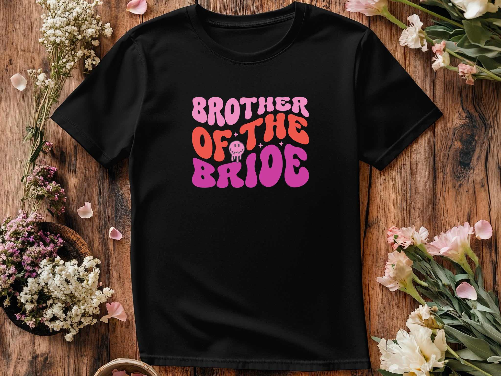 Brother of the Bride Wedding T-Shirt – Funny Matching Tee for Groomsmen or Family