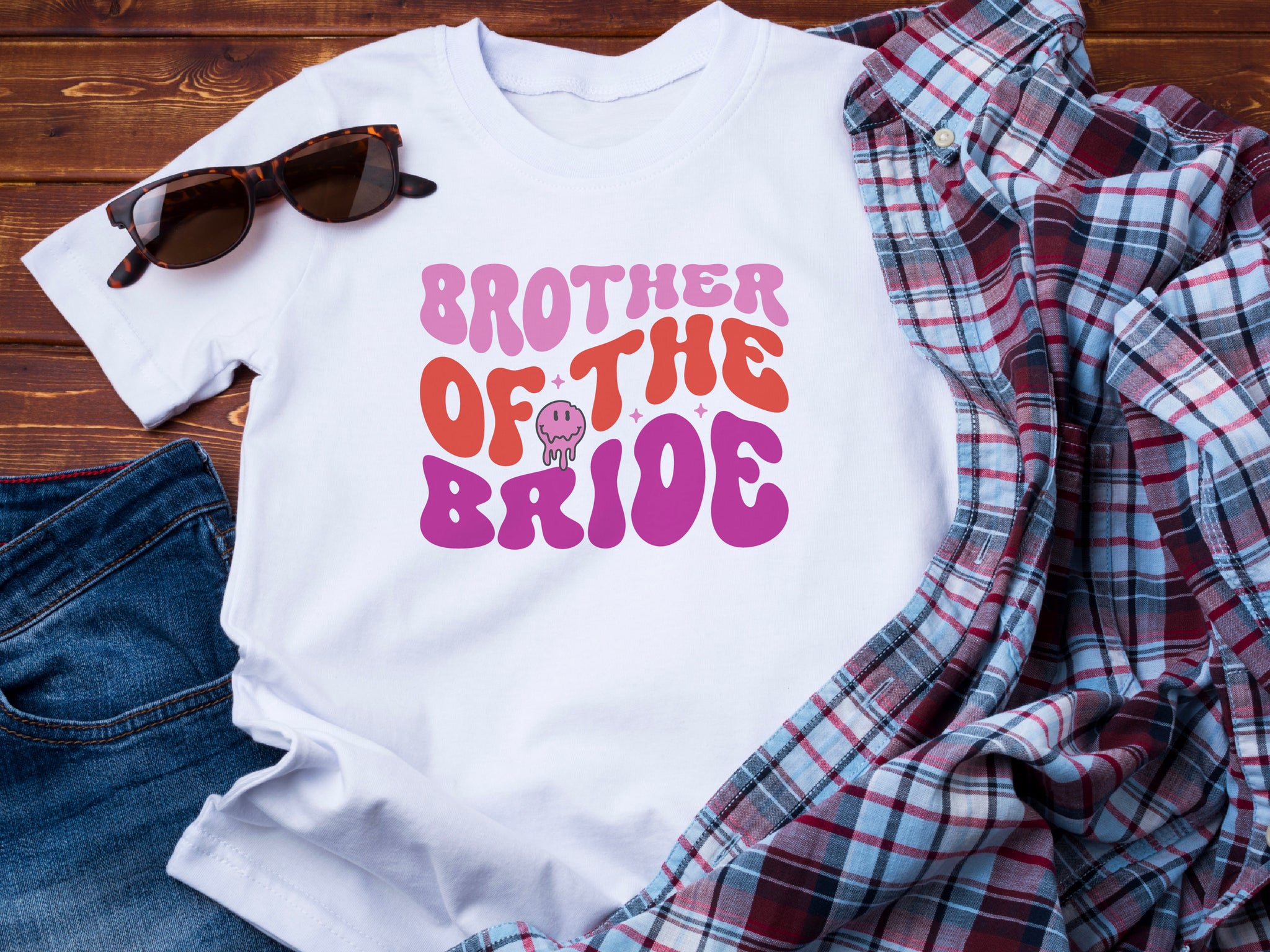 Brother of the Bride Wedding T-Shirt – Funny Matching Tee for Groomsmen or Family