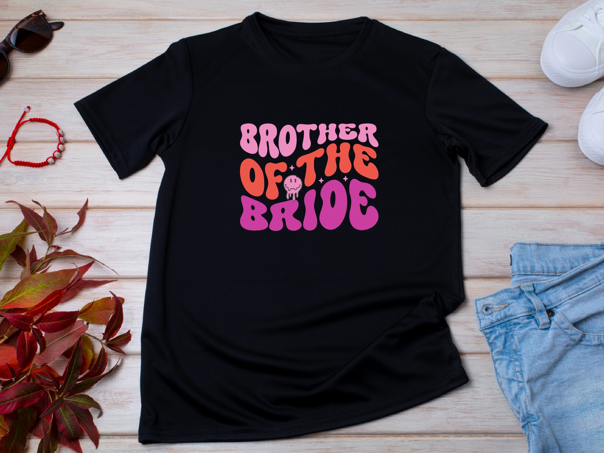 Brother of the Bride Wedding T-Shirt – Funny Matching Tee for Groomsmen or Family