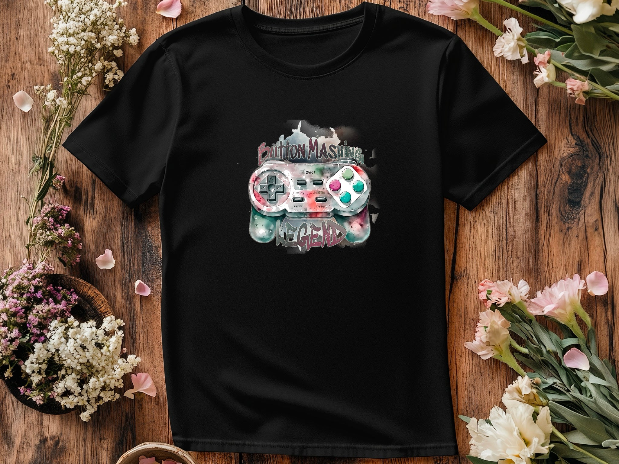 Button Mashing Legend Shirt – Funny Gamer Dad T-Shirt – Joystick Retro Gaming Tee – Fathers Day Gift – Video Game Gift for Him