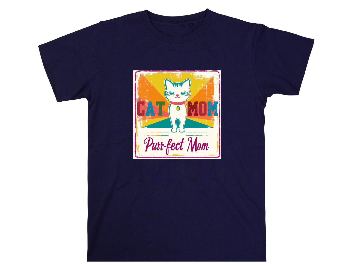 Cat Mom Purrfect Mom T-Shirt – Funny Cat Lover Shirt, Gift for Cat Moms, Cute Cat Mom Tee, Purrfect Mom Gift