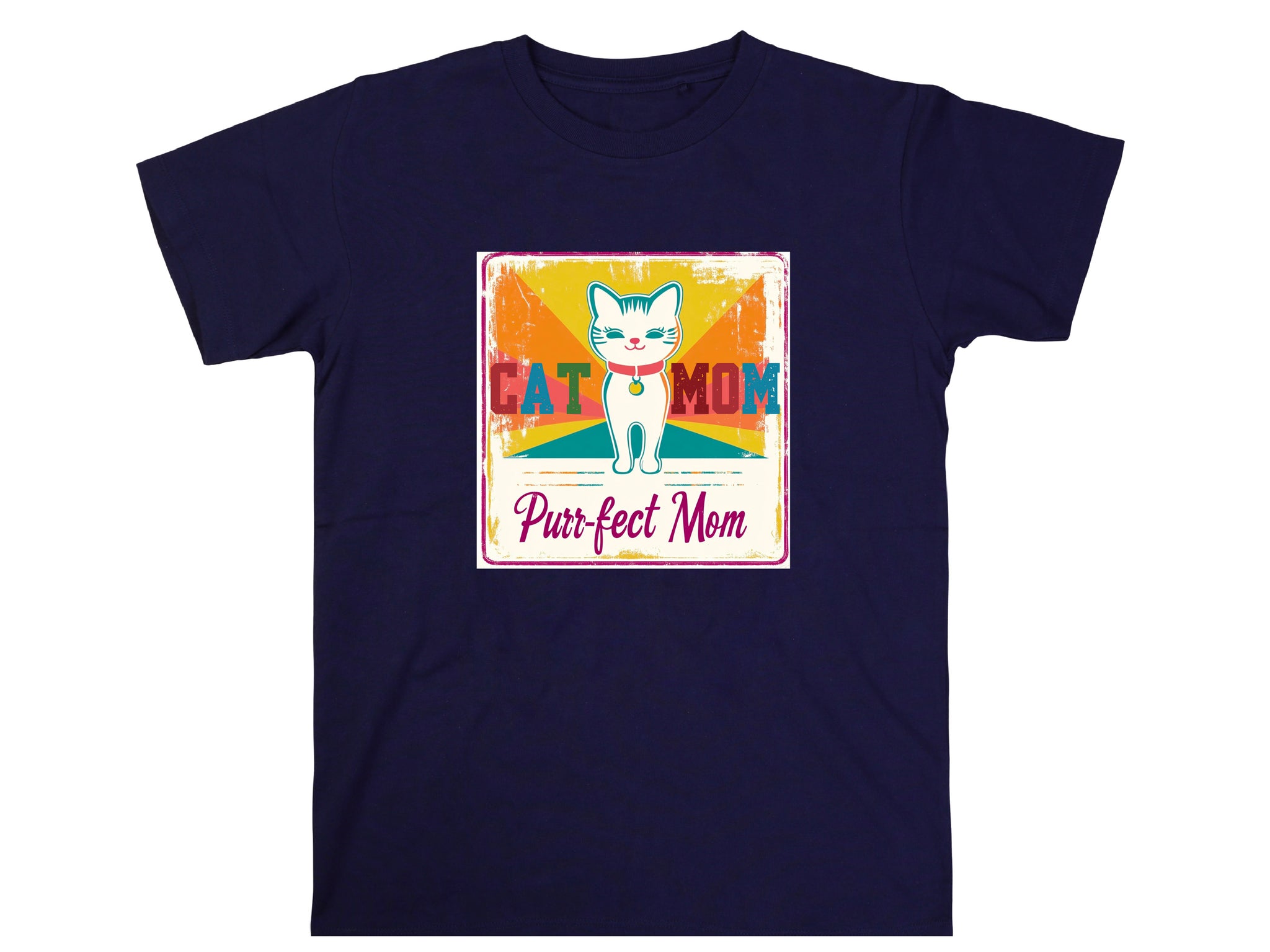 Cat Mom Purrfect Mom T-Shirt – Funny Cat Lover Shirt, Gift for Cat Moms, Cute Cat Mom Tee, Purrfect Mom Gift