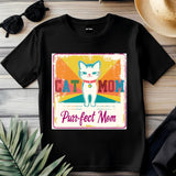 Cat Mom Purrfect Mom T-Shirt – Funny Cat Lover Shirt, Gift for Cat Moms, Cute Cat Mom Tee, Purrfect Mom Gift