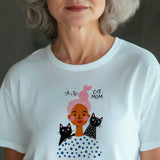 Cat mom three cats Shirt, Gift For Cat Mom, Cat Gift For Mothers Day, Cat Mama Shirts, Cat Lover Shirt, New Cat Mom Shirt, Fur Mama