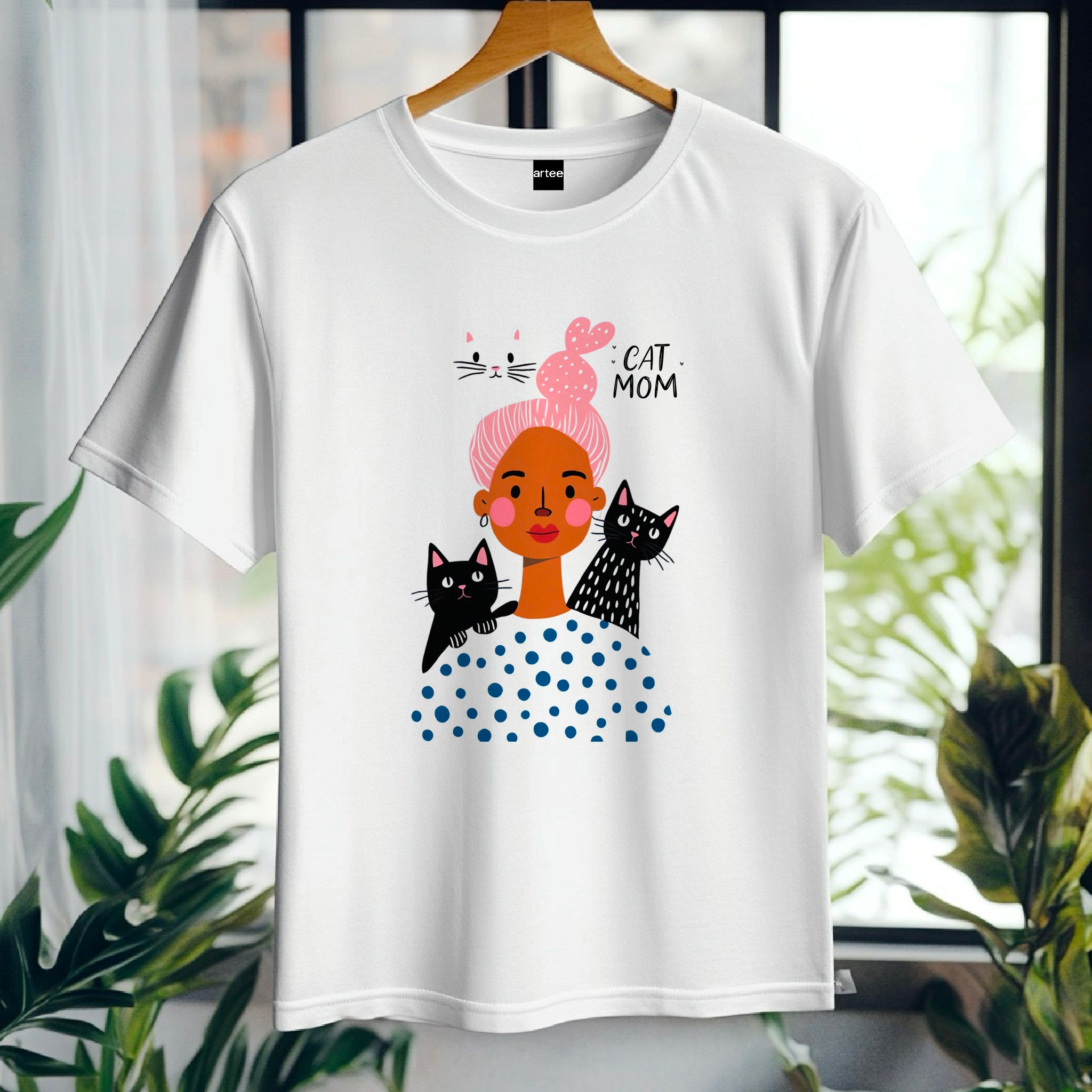 Cat mom three cats Shirt, Gift For Cat Mom, Cat Gift For Mothers Day, Cat Mama Shirts, Cat Lover Shirt, New Cat Mom Shirt, Fur Mama