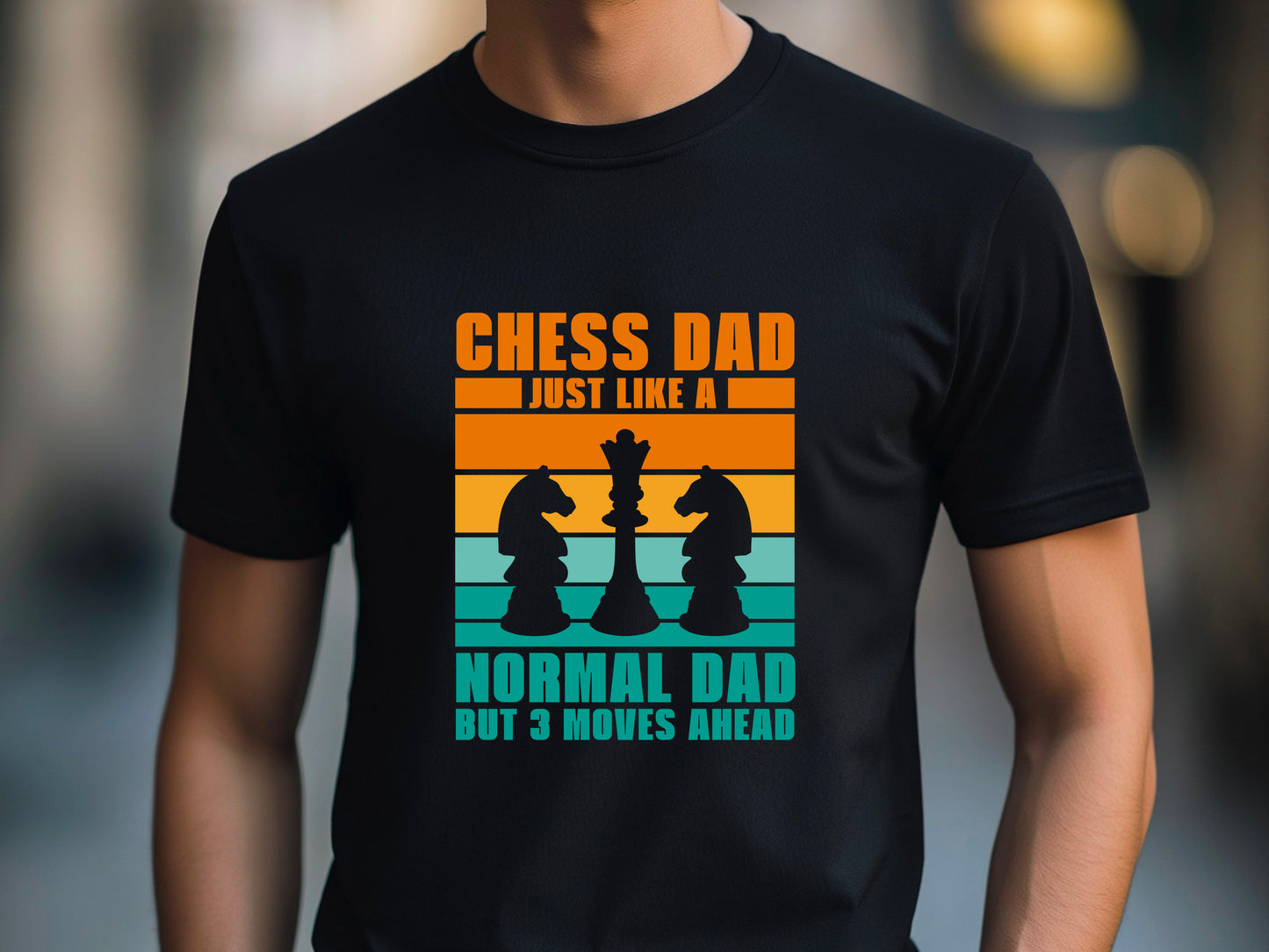 Chess Dad Just Like a Normal Dad But 3 Moves Ahead Shirt, Chess Lover Gift, Funny Dad T-Shirt, Chess Enthusiast Tee