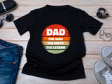 Dad The Man The Myth The Legend Shirt – Fathers Day Gift – Funny Dad T-Shirt – Gift for Him – Circle Design – Cool Dad Tee