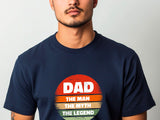 Dad The Man The Myth The Legend Shirt – Fathers Day Gift – Funny Dad T-Shirt – Gift for Him – Circle Design – Cool Dad Tee