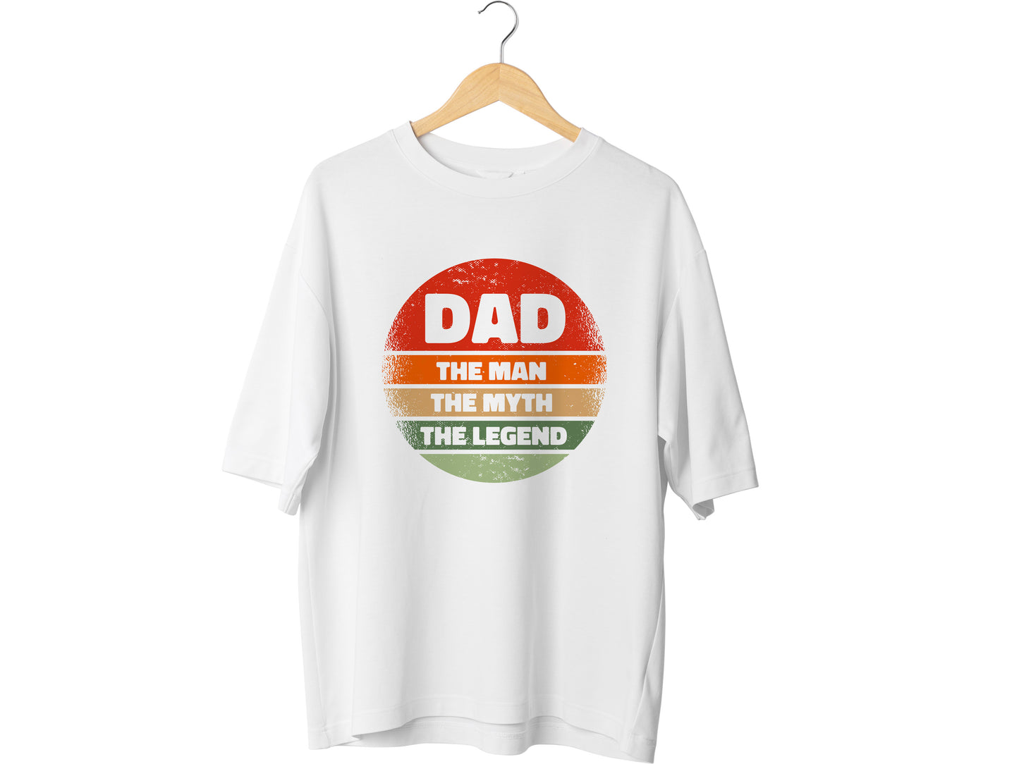 Dad The Man The Myth The Legend Shirt – Fathers Day Gift – Funny Dad T-Shirt – Gift for Him – Circle Design – Cool Dad Tee