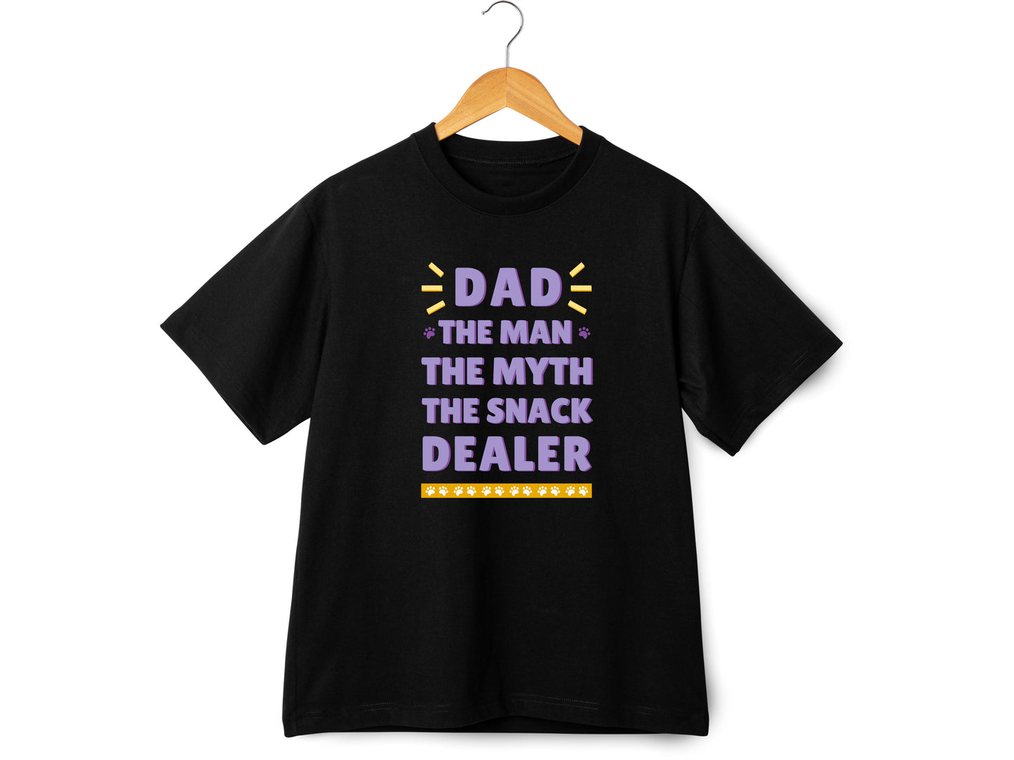 Dad The Man The Myth The Snack Dealer Shirt – Funny Fathers Day Gift – Cool Dad T-Shirt – Gift for Him – Snack Dad Tee