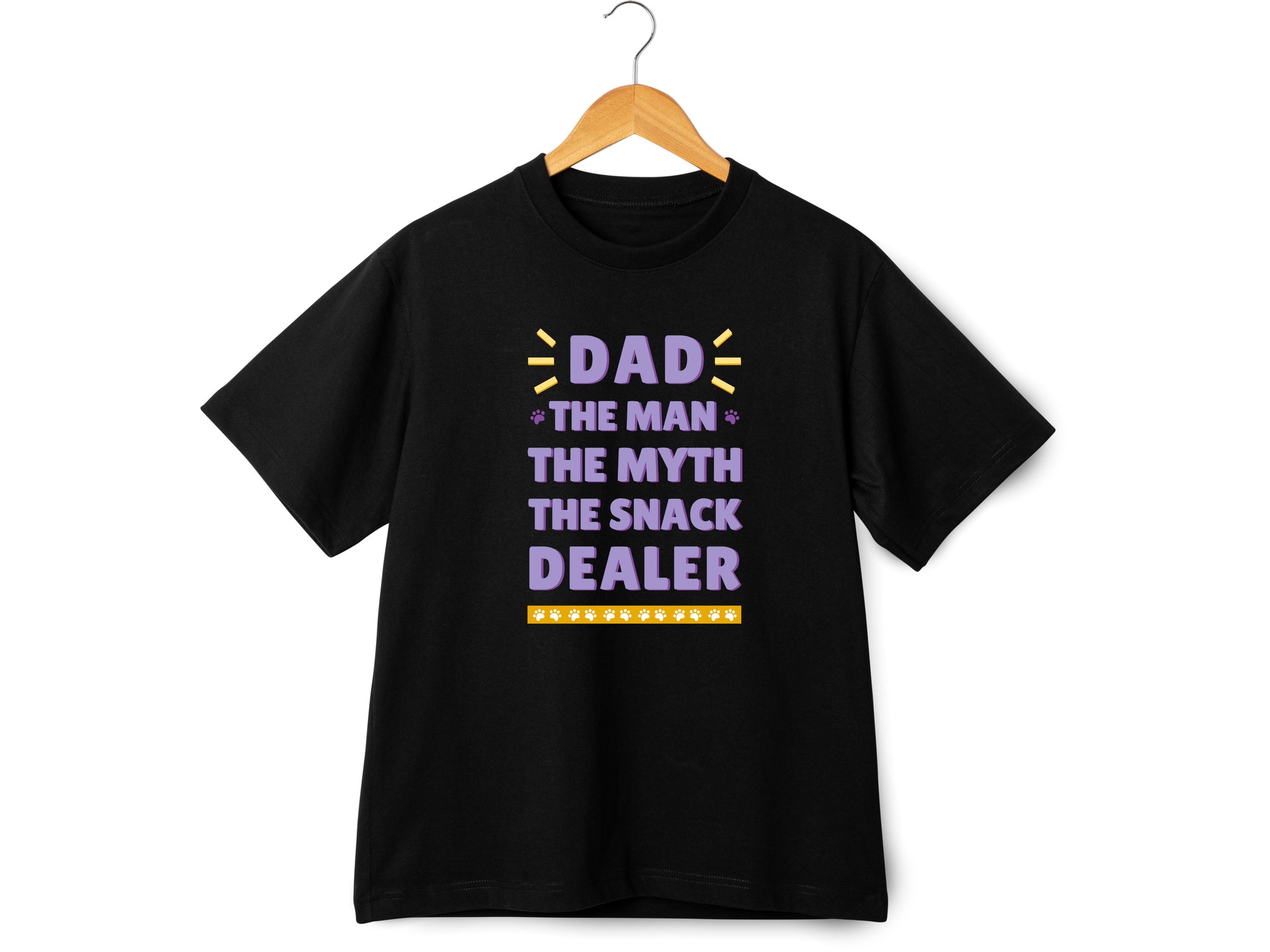 Dad The Man The Myth The Snack Dealer Shirt – Funny Fathers Day Gift – Cool Dad T-Shirt – Gift for Him – Snack Dad Tee
