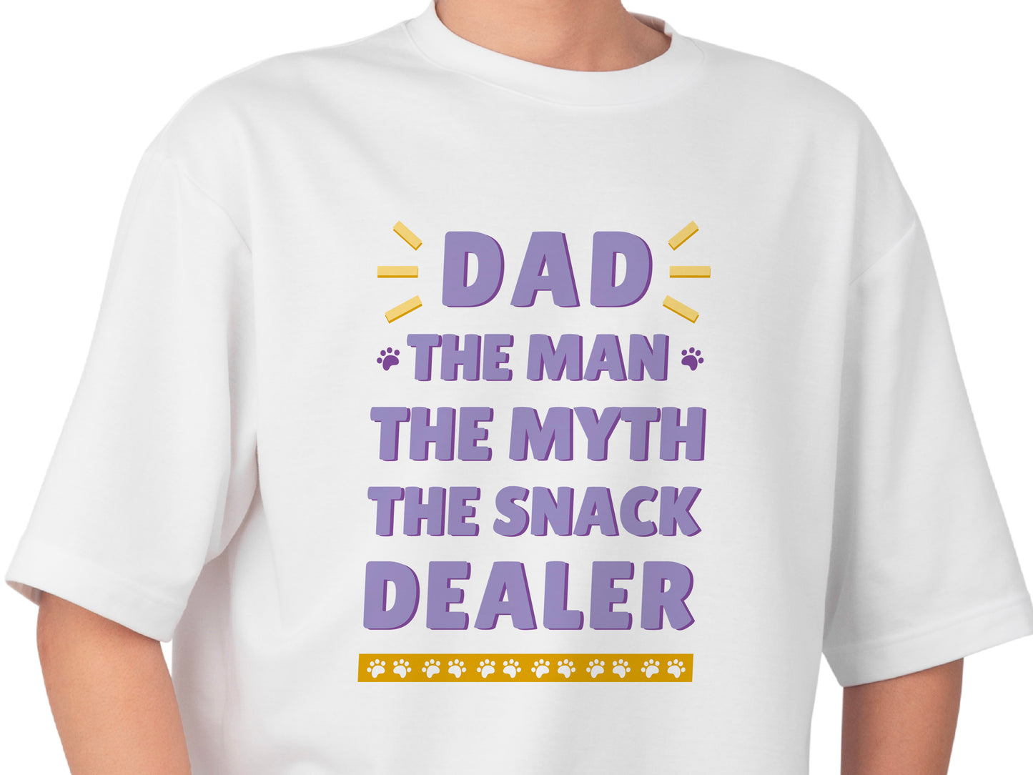Dad The Man The Myth The Snack Dealer Shirt – Funny Fathers Day Gift – Cool Dad T-Shirt – Gift for Him – Snack Dad Tee