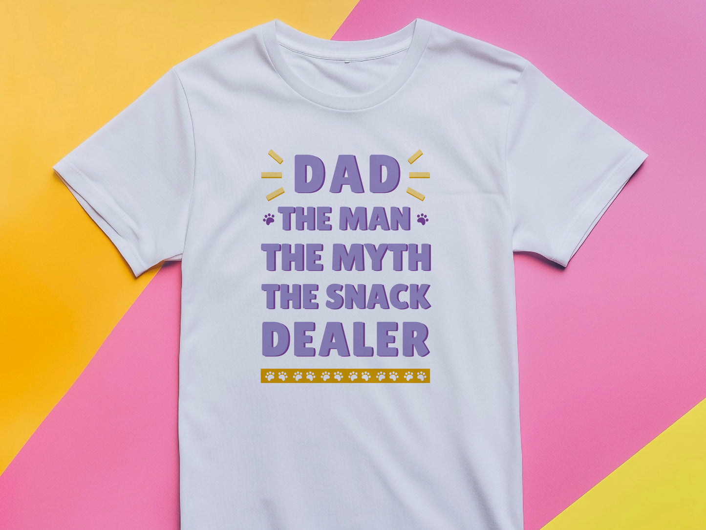 Dad The Man The Myth The Snack Dealer Shirt – Funny Fathers Day Gift – Cool Dad T-Shirt – Gift for Him – Snack Dad Tee